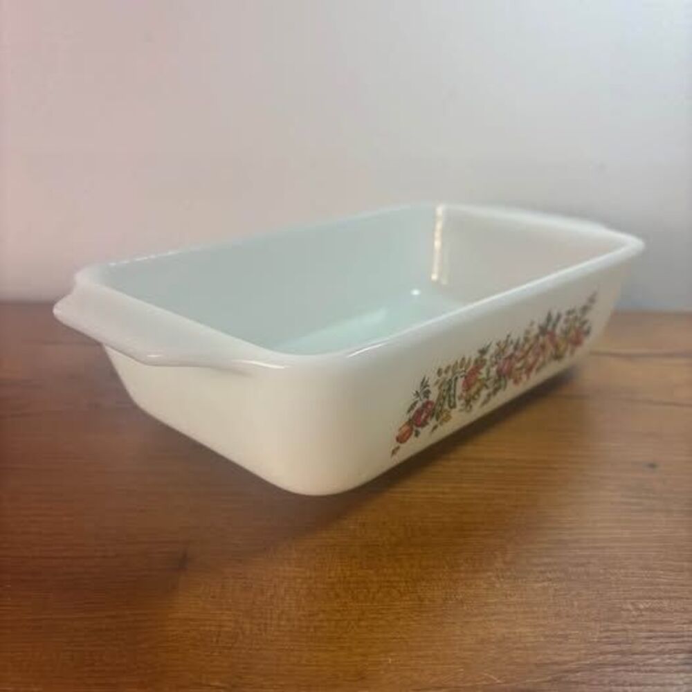 VTG Anchor Hocking Fire King 441 Harvest Vegetable Meatloaf Pan